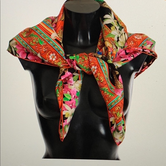 Dolce & Gabbana Accessories - Dolce & Gabbana Multicolor Floral Silk Scarf
